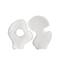Hello Honey® 6.5" White Decorative Abstract Marble Sculptures Set